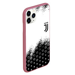 Чехол iPhone 11 Pro матовый Juventus sport steel, цвет: 3D-малиновый — фото 2