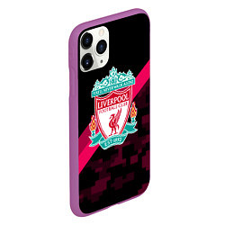 Чехол iPhone 11 Pro матовый Liverpool sport fc club, цвет: 3D-фиолетовый — фото 2