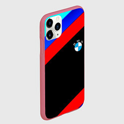Чехол iPhone 11 Pro матовый BMW line sport, цвет: 3D-малиновый — фото 2