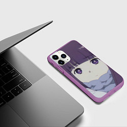 Чехол iPhone 11 Pro матовый Fern: Sad Face, цвет: 3D-фиолетовый — фото 2