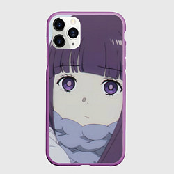 Чехол iPhone 11 Pro матовый Fern: Sad Face, цвет: 3D-фиолетовый