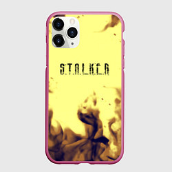 Чехол iPhone 11 Pro матовый Stalker fire retro, цвет: 3D-малиновый