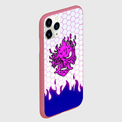 Чехол iPhone 11 Pro матовый Samurai logo cdproject, цвет: 3D-малиновый — фото 2