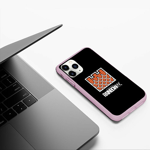Чехол iPhone 11 Pro матовый Raibnow six steel action skils / 3D-Розовый – фото 3