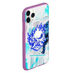 Чехол iPhone 11 Pro матовый Samurai logo howl, цвет: 3D-фиолетовый — фото 2