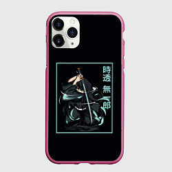 Чехол iPhone 11 Pro матовый Muichiro Tokito клинок рассекающий демонов, цвет: 3D-малиновый