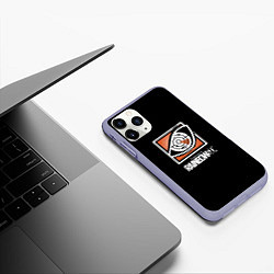 Чехол iPhone 11 Pro матовый Rainbow six logo ubisoft favorite, цвет: 3D-светло-сиреневый — фото 2