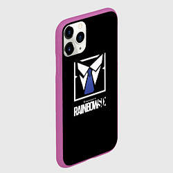 Чехол iPhone 11 Pro матовый Ubisoft rainbow six, цвет: 3D-фиолетовый — фото 2