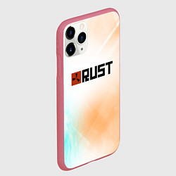 Чехол iPhone 11 Pro матовый RUST gradient, цвет: 3D-малиновый — фото 2