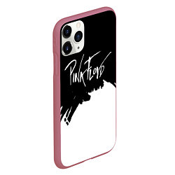 Чехол iPhone 11 Pro матовый Pink Floyd белые краски, цвет: 3D-малиновый — фото 2