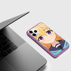 Чехол iPhone 11 Pro матовый Моя подруга олениха Нокотан Торако Коси, цвет: 3D-фиолетовый — фото 2