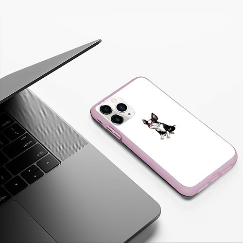 Чехол iPhone 11 Pro матовый Iggy / 3D-Розовый – фото 3