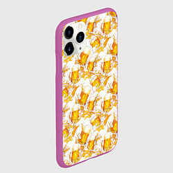 Чехол iPhone 11 Pro матовый Много пива, цвет: 3D-фиолетовый — фото 2