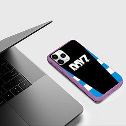 Чехол iPhone 11 Pro матовый Dayz геометрия, цвет: 3D-фиолетовый — фото 2