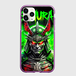 Чехол iPhone 11 Pro матовый Samurai green, цвет: 3D-фиолетовый
