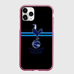 Чехол iPhone 11 Pro матовый Тоттенхэм спорт, цвет: 3D-малиновый