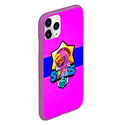 Чехол iPhone 11 Pro матовый Brawl stars sandy, цвет: 3D-фиолетовый — фото 2