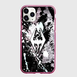 Чехол iPhone 11 Pro матовый The elder scrolls краски древности, цвет: 3D-малиновый