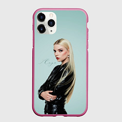 Чехол iPhone 11 Pro матовый Anya Taylor - Joy - actress, цвет: 3D-малиновый