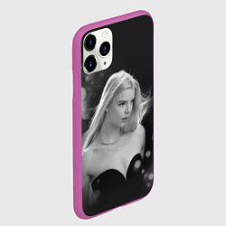 Чехол iPhone 11 Pro матовый Actress - Anya Taylor - Joy, цвет: 3D-фиолетовый — фото 2