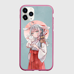 Чехол iPhone 11 Pro матовый Аля иногда кокетничает со мной по-русски - Алиса, цвет: 3D-малиновый