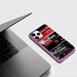 Чехол iPhone 11 Pro матовый СS deagle aggressor, цвет: 3D-фиолетовый — фото 2
