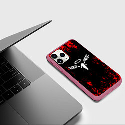 Чехол iPhone 11 Pro матовый Токийские мстители аниме, цвет: 3D-малиновый — фото 2