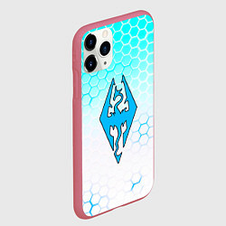 Чехол iPhone 11 Pro матовый The elder scrolls hexagon, цвет: 3D-малиновый — фото 2