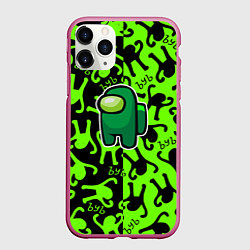 Чехол iPhone 11 Pro матовый Among us x ъуъ съука, цвет: 3D-малиновый