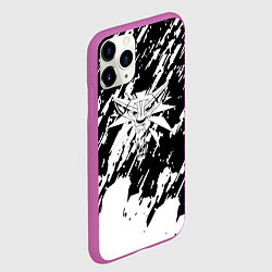 Чехол iPhone 11 Pro матовый Ведьмак белые краски, цвет: 3D-фиолетовый — фото 2