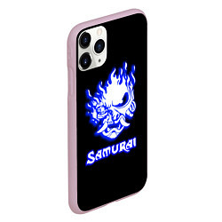 Чехол iPhone 11 Pro матовый Samurai logo ghost, цвет: 3D-розовый — фото 2