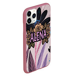 Чехол iPhone 11 Pro матовый Alena roses, цвет: 3D-малиновый — фото 2