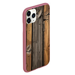 Чехол iPhone 11 Pro матовый Old boards, цвет: 3D-малиновый — фото 2