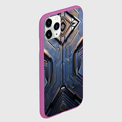 Чехол iPhone 11 Pro матовый Стальная броня землянина, цвет: 3D-фиолетовый — фото 2
