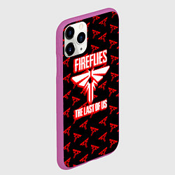 Чехол iPhone 11 Pro матовый The Last of Us pattern game, цвет: 3D-фиолетовый — фото 2