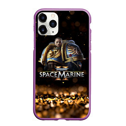 Чехол iPhone 11 Pro матовый Captain Titus Warhammer 40000 space marine 2, цвет: 3D-фиолетовый