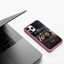 Чехол iPhone 11 Pro матовый Captain Titus Warhammer 40000 space marine 2, цвет: 3D-малиновый — фото 2