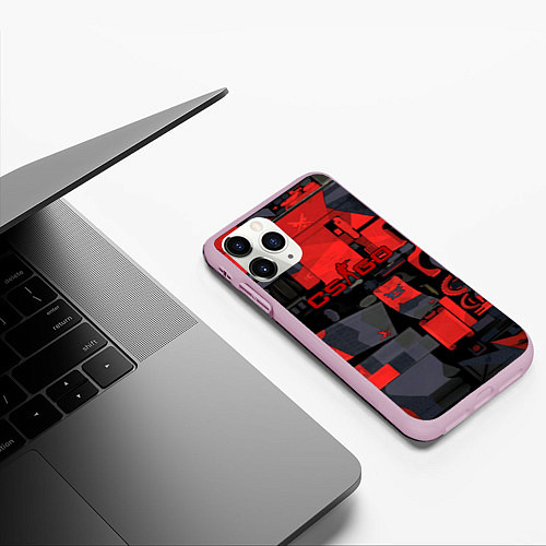 Чехол iPhone 11 Pro матовый Counter strike skin awp / 3D-Розовый – фото 3