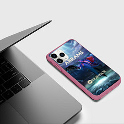 Чехол iPhone 11 Pro матовый Deadlock Abrams, цвет: 3D-малиновый — фото 2
