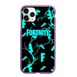 Чехол iPhone 11 Pro матовый Fortnite epic games, цвет: 3D-фиолетовый