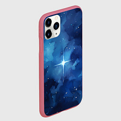 Чехол iPhone 11 Pro матовый Звезда в ночном небе, цвет: 3D-малиновый — фото 2