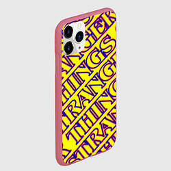 Чехол iPhone 11 Pro матовый Stranger Things serials, цвет: 3D-малиновый — фото 2