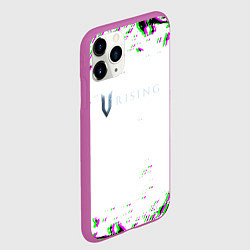 Чехол iPhone 11 Pro матовый Vrising глитч краски, цвет: 3D-фиолетовый — фото 2