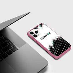Чехол iPhone 11 Pro матовый PUBG game steel, цвет: 3D-малиновый — фото 2