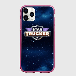 Чехол iPhone 11 Pro матовый Logo Star Trucker, цвет: 3D-малиновый