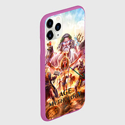 Чехол iPhone 11 Pro матовый Age of mythology персонажи, цвет: 3D-фиолетовый — фото 2