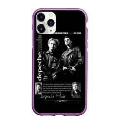 Чехол iPhone 11 Pro матовый Depeche Mode Black Celebration 1986, цвет: 3D-фиолетовый