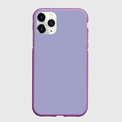 Чехол iPhone 11 Pro матовый Эмоция хандры - бледно-фиолетовый, цвет: 3D-фиолетовый