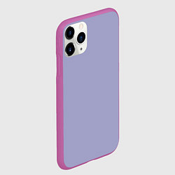 Чехол iPhone 11 Pro матовый Эмоция хандры - бледно-фиолетовый, цвет: 3D-фиолетовый — фото 2