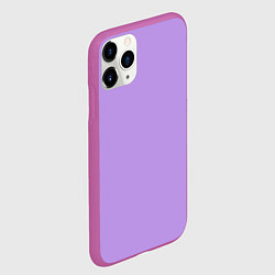 Чехол iPhone 11 Pro матовый Эмоция страха - сиреневый, цвет: 3D-фиолетовый — фото 2